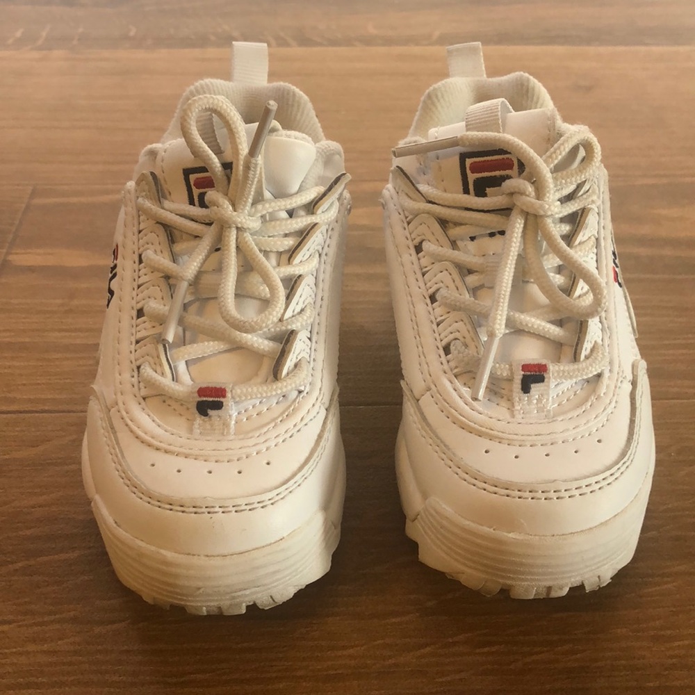 Kids White Fila